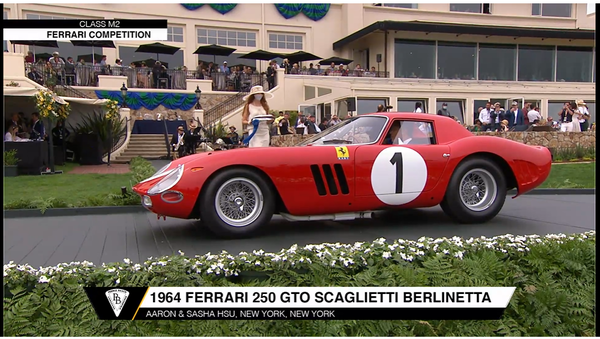 1964 페라리 GTO 스카글라티 베를리네타 ⓒ 2021년 페블비치 콩쿠르 델레강스 공식 영상 캡처