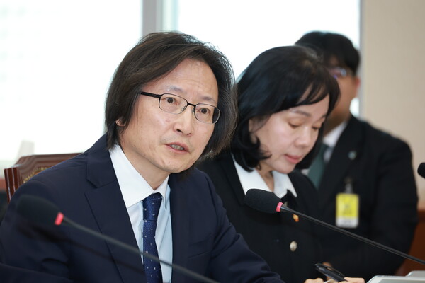 주병기 공정거래위원장이 28일 서울 여의도 국회에서 열린 정무위원회의 국가보훈부, 국무조정실 등 국정감사에서 의원 질의에 답하고 있다. ⓒ 뉴시스