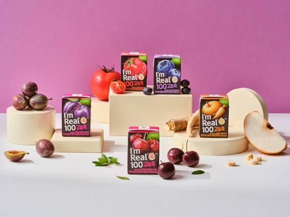 풀무원 '아임리얼 100 고농축' 5종(토마토, 블루베리, 푸룬, 타트체리, 배도라지) ©풀무원